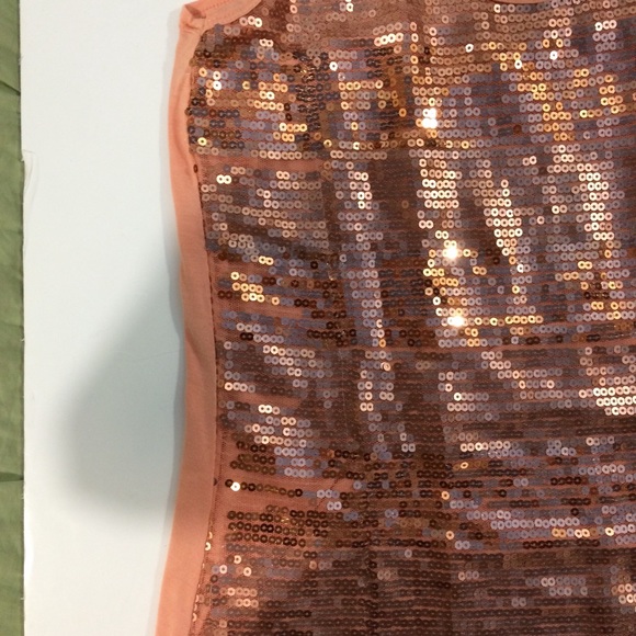 Calvin Klein womans S sequin peach tank top - Picture 5 of 7